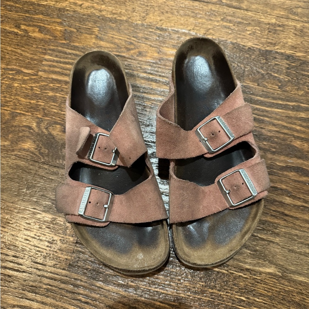 Pink Suede Birkenstocks Size 40